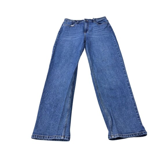 Fashion Nova Womens Wide Leg Jeans Size 13 Blue Denim - Picture 1 of 11